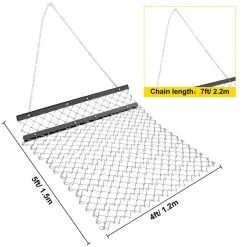 Drag Harrow 4 ft. x 5 ft. ATV Chain Harrow UTV Tractor Durable Harrow with 84 in. Handle Rake Grader Lawn Leveling Rake by VEVOR -GARDEN TOOLS Shop vevor landscaping rakes cdzpq45yc00000001v0 76 1000