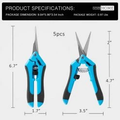 Stainless Steel Non-Stick Hand Pruner Pruning Shear (2-Pack) by VIVOHOME 11 Stainless Steel Non-Stick Hand Pruner Pruning Shear (2-Pack) by VIVOHOME -GARDEN TOOLS Shop vivohome pruning shears x0021yx6hd 44 1000