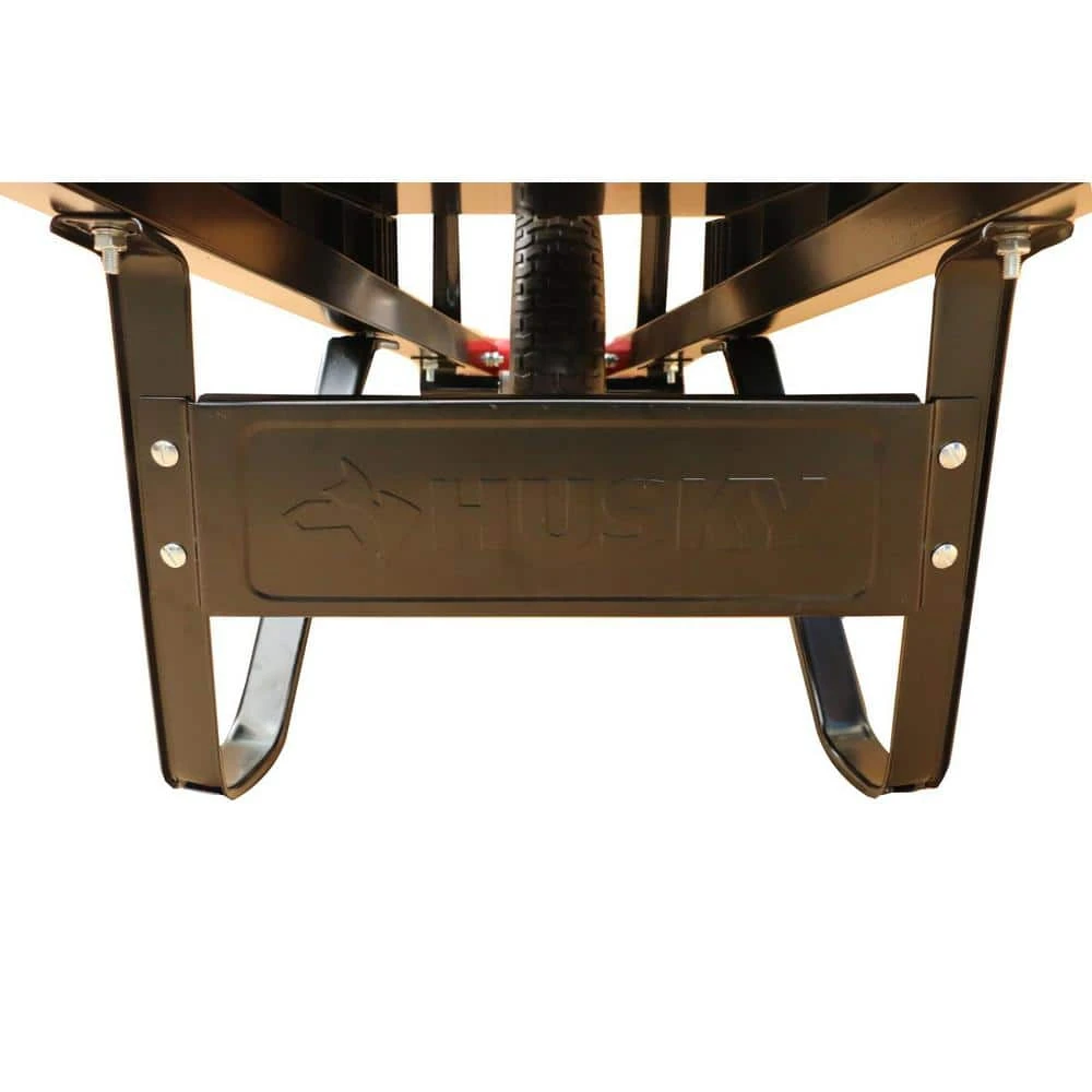 Husky 6 cu. ft. Steel Wheelbarrow with a Flat-Free Tire 8 Husky 6 cu. ft. Steel Wheelbarrow with a Flat-Free Tire - Image 6