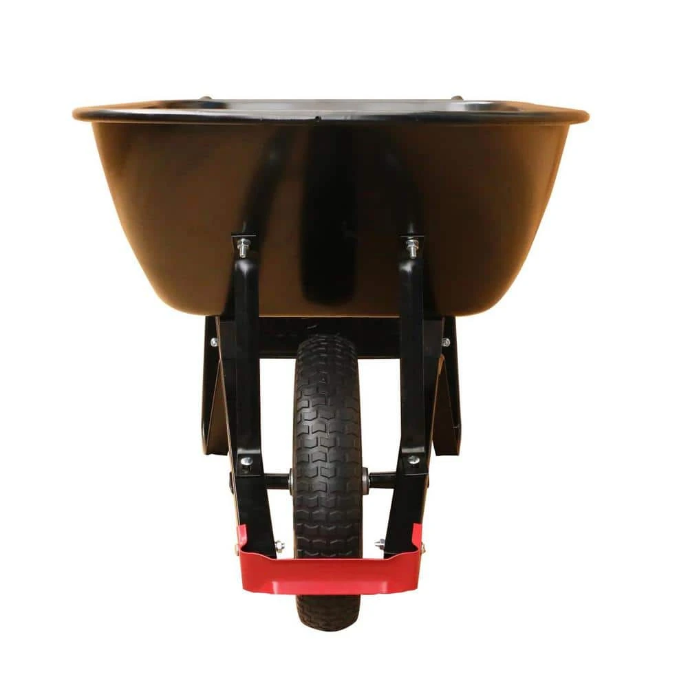 Husky 6 cu. ft. Steel Wheelbarrow with a Flat-Free Tire 6 Husky 6 cu. ft. Steel Wheelbarrow with a Flat-Free Tire - Image 4