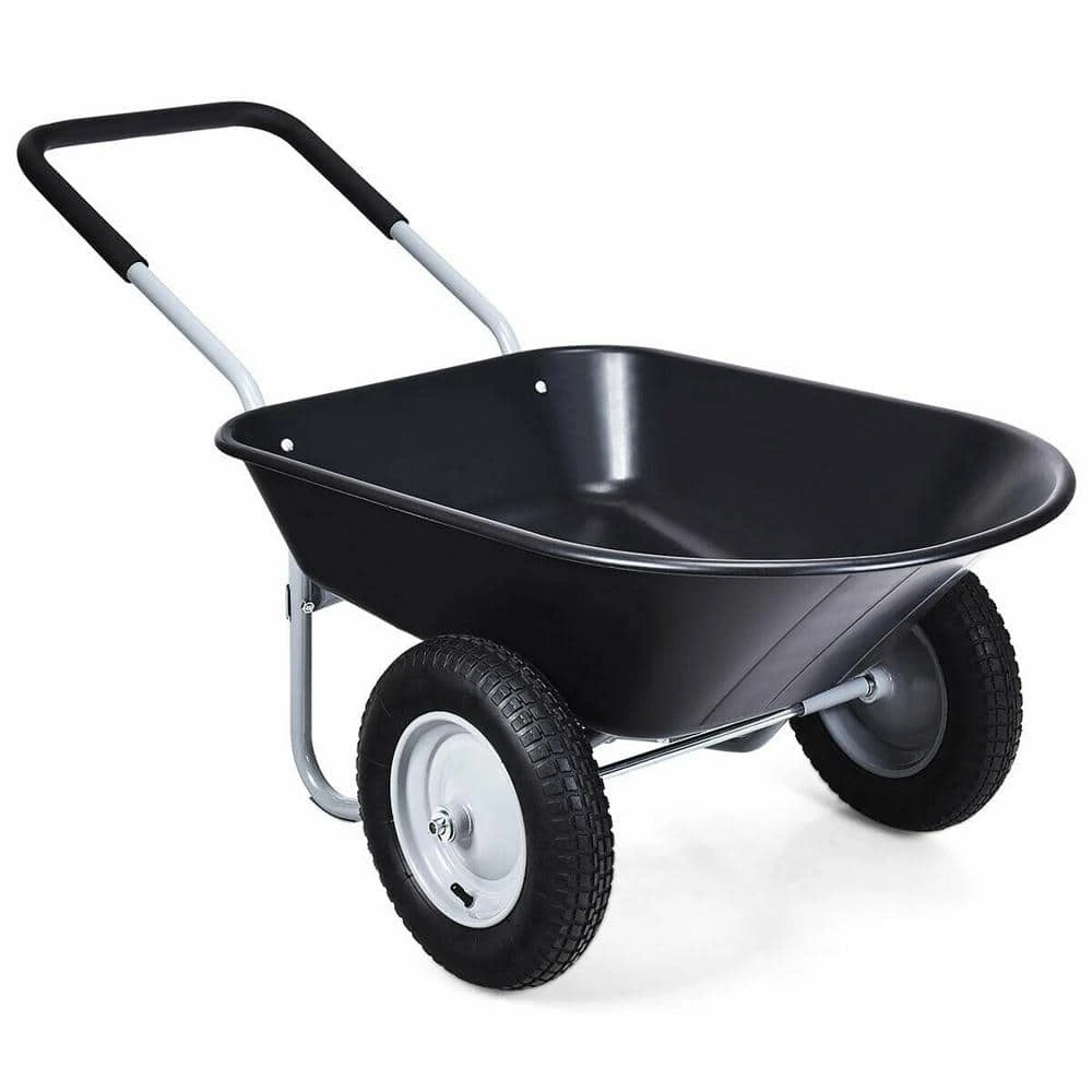 5 cu. ft. Plastic Garden Cart Wheelbarrow by ANGELES HOME 8 5 cu. ft. Plastic Garden Cart Wheelbarrow by ANGELES HOME - Image 6