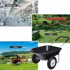 5 cu. ft. Plastic Garden Cart Wheelbarrow by ANGELES HOME 13 5 cu. ft. Plastic Garden Cart Wheelbarrow by ANGELES HOME -GARDEN TOOLS Shop wheelbarrows m35 8tl154bk 4f 1000