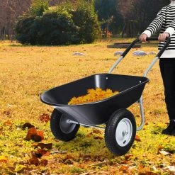 5 cu. ft. Plastic Garden Cart Wheelbarrow by ANGELES HOME 16 5 cu. ft. Plastic Garden Cart Wheelbarrow by ANGELES HOME -GARDEN TOOLS Shop wheelbarrows m35 8tl154bk fa 1000