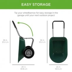 5 cu. ft. Plastic Wheelbarrow by Best Choice Products -GARDEN TOOLS Shop wheelbarrows sky2705 44 1000