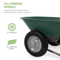 5 cu. ft. Plastic Wheelbarrow by Best Choice Products -GARDEN TOOLS Shop wheelbarrows sky2705 76 1000