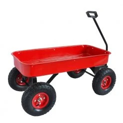 14 cu. ft. Red Steel Wagon Garden Cart by Willit -GARDEN TOOLS Shop willit garden carts yj bfbs234s 44 1000