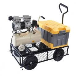 14 cu.ft. Black Steel Wagon Garden Cart by Willit -GARDEN TOOLS Shop willit garden carts yj bfbs400s 1f 1000