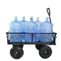 14 cu.ft. Black Steel Wagon Garden Cart by Willit -GARDEN TOOLS Shop willit garden carts yj bfbs400s 4f 1000