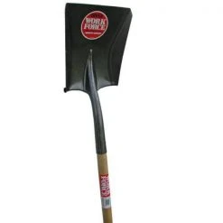 48 in. Square Point Shovel with Fiberglass Handle - Heavy-Duty 16-Gauge Steel Head by Workforce -GARDEN TOOLS Shop workforce shovels 1252 1 e1 1000