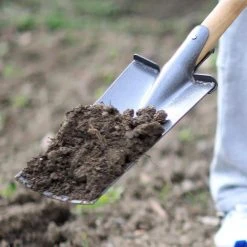 48 in. Rectangular Flat Edge Carbon Steel Spade Shovel with a 35 in. L Wood Handle by Worth Garden -GARDEN TOOLS Shop worth garden shovels t587a00 1f 1000