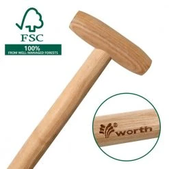 48 in. Rectangular Flat Edge Carbon Steel Spade Shovel with a 35 in. L Wood Handle by Worth Garden -GARDEN TOOLS Shop worth garden shovels t587a00 4f 1000
